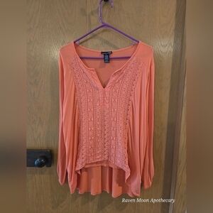 RXB Orange lady tunic top